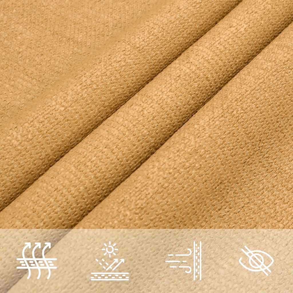 Voile D'ombrage 160 G/M² Triangulaire Sable Pehd