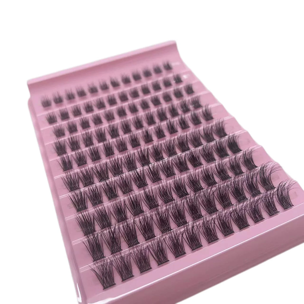 DIY Cluster Wimperextensions – D Curl Mix