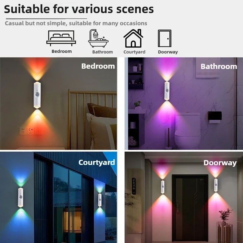 Oplaadbare LED Wandlamp met Bewegingssensor