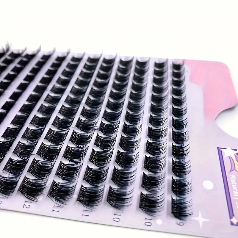 DIY Cluster Wimperextensions – D Curl Mix