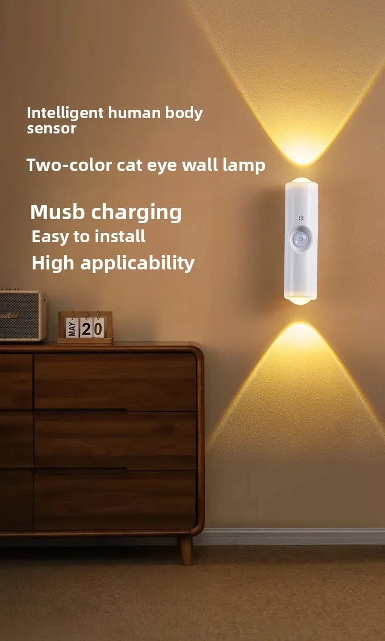 Oplaadbare LED Wandlamp met Bewegingssensor